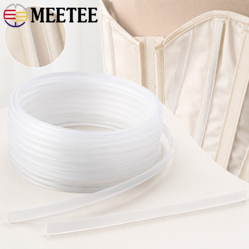 Textile Sewing Support - 20M 4mmx1.3mm Şeffaf Plastik Korse Balenli
