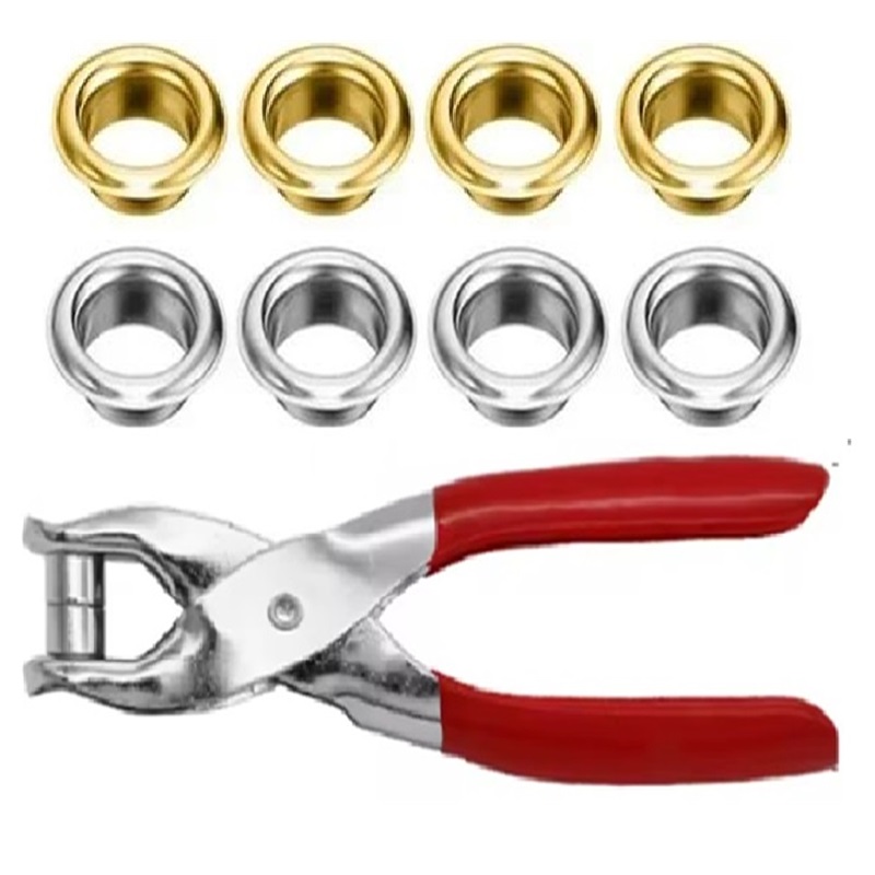 Sewing Eyelet Fabric - 100 adet 4mm Toka DüğmelerMetal Grommets
