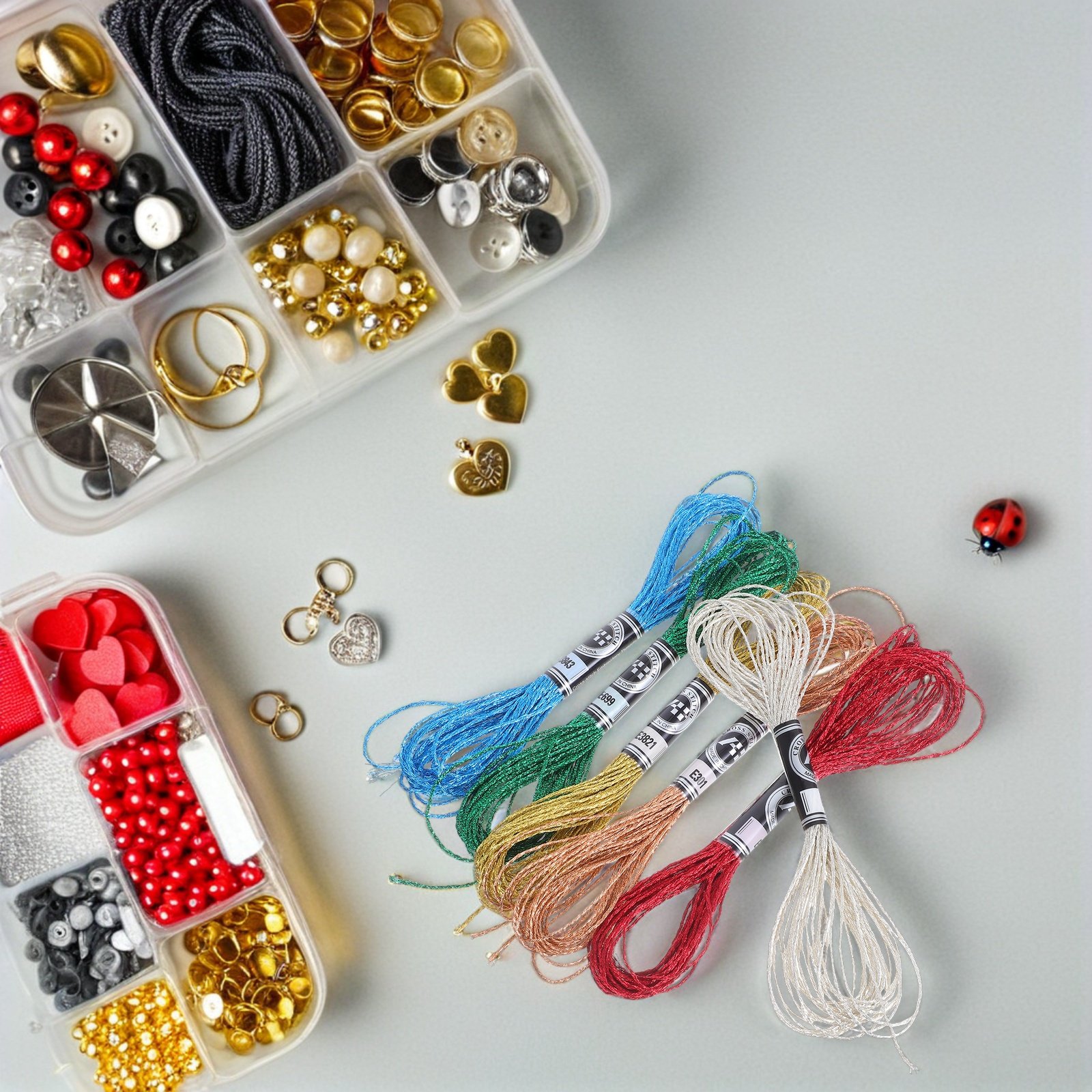 Embroidery Floss Thread - 6 Adet Lüks Metalik Nakış İpliği