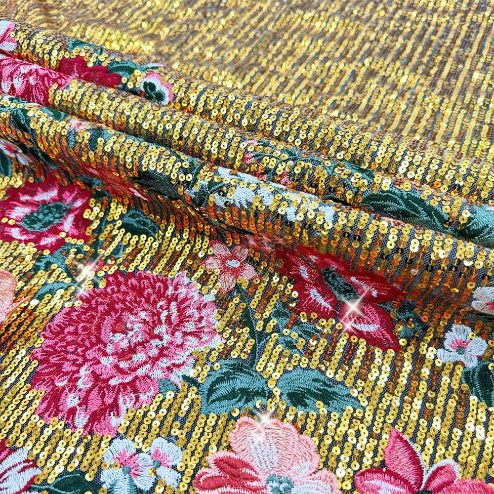 Sewing Embroidery Fabric - 1 yardÜç boyutlu nakış dikişli gelinlikler,