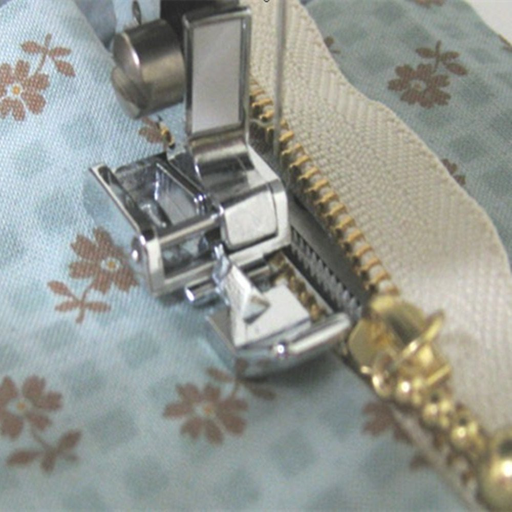Zipper Foot Presser - Uyumlu Metal fermuar baskı dikiş ayağı,