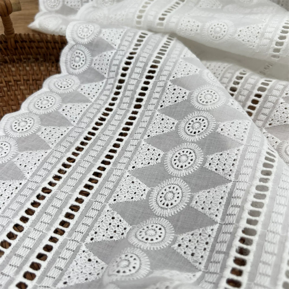Beyaz Pamuklu, Delikli Nakışlı - Sewing Eyelet Fabric incelemesi ve fiyatı