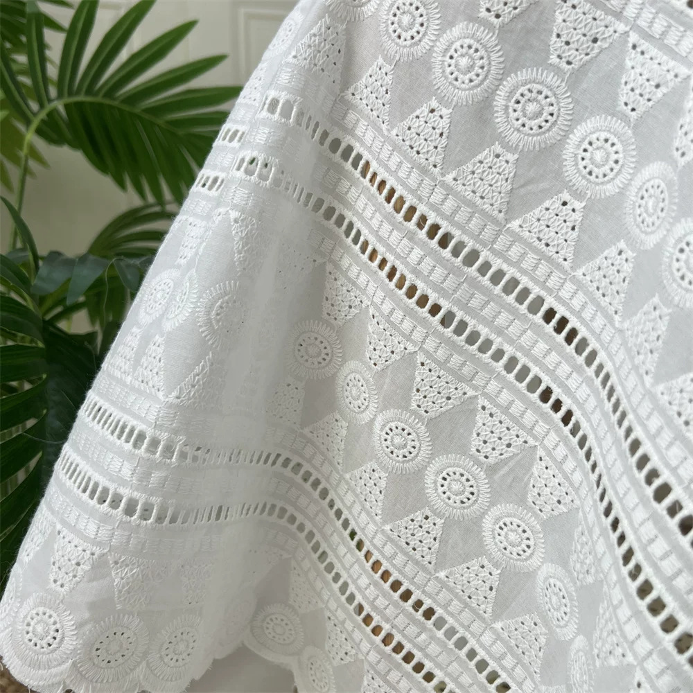 Beyaz Pamuklu, Delikli Nakışlı - Sewing Eyelet Fabric incelemesi ve fiyatı