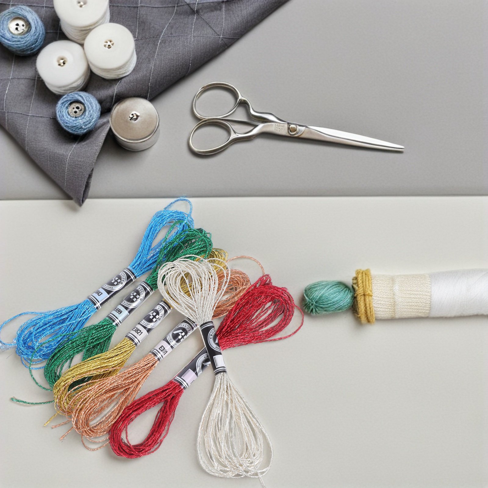 6 Adet Lüks Metalik Nakış İpli - Embroidery Floss Thread incelemesi ve fiyatı