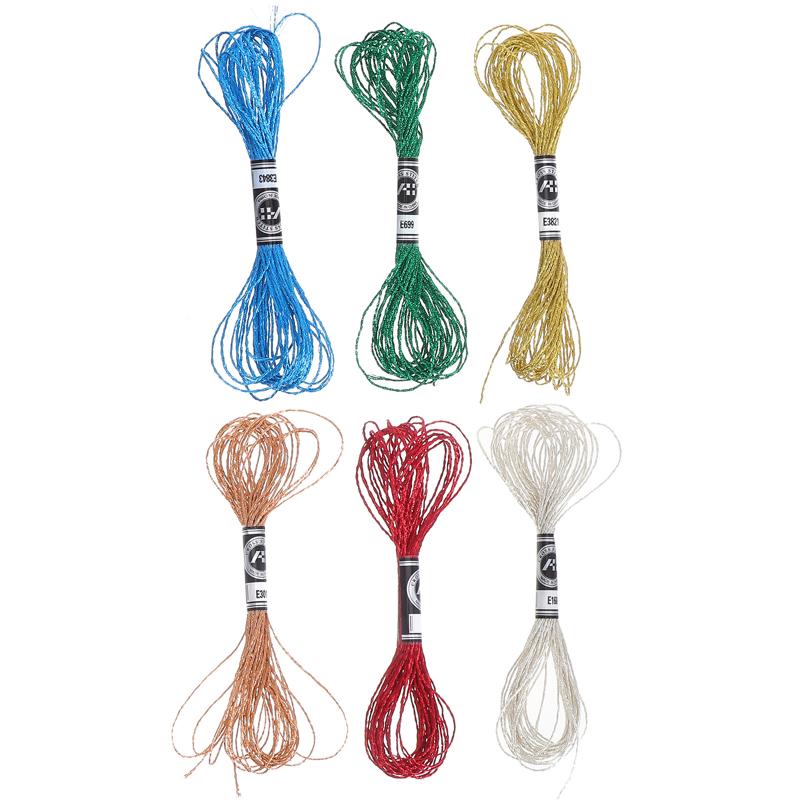 6 Adet Lüks Metalik Nakış İpli - Embroidery Floss Thread incelemesi ve fiyatı