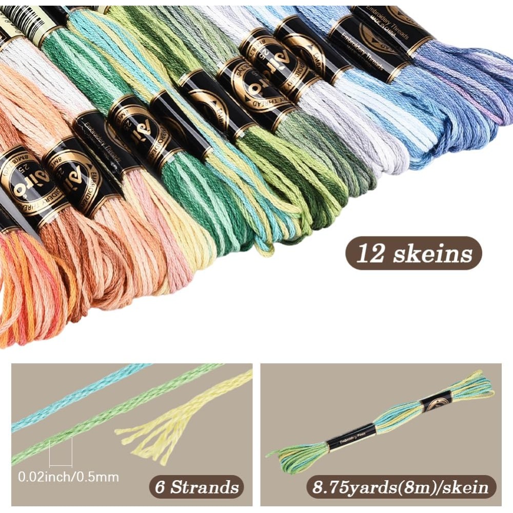 12 Sarım 105 Yard Çapraz Dikiş - Embroidery Floss Thread incelemesi ve fiyatı
