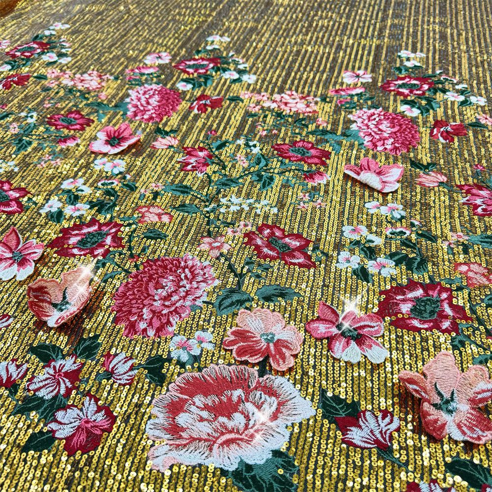 1 yardÜç boyutlu nakış dikişli - Sewing Embroidery Fabric incelemesi ve fiyatı