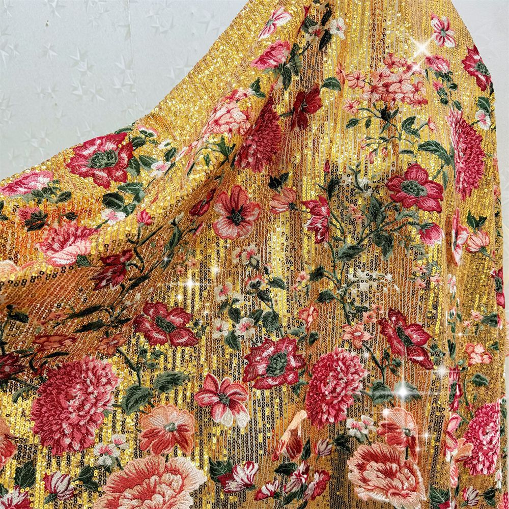 1 yardÜç boyutlu nakış dikişli - Sewing Embroidery Fabric incelemesi ve fiyatı