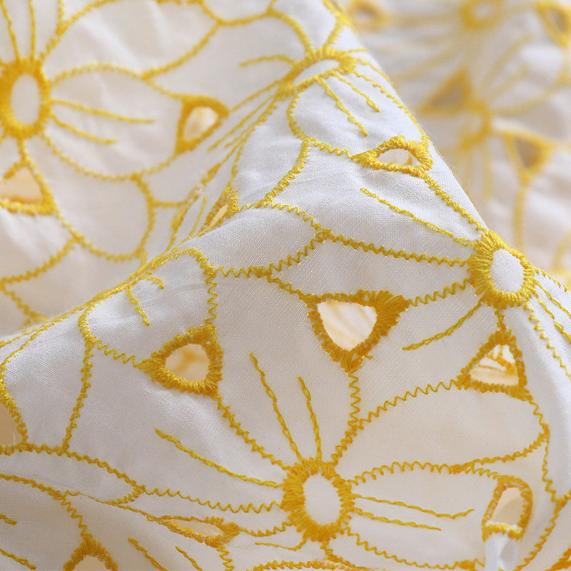 %100 Pamuklu İşlemeli Delikli  - Sewing Eyelet Fabric incelemesi ve fiyatı